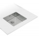 TEKA Fregadero  bajo encimera  BE LINEA RS15 45.40 3œ C/REB SF. 115000006, Una cubeta, Inoxidable, acabado acero, 50 cm